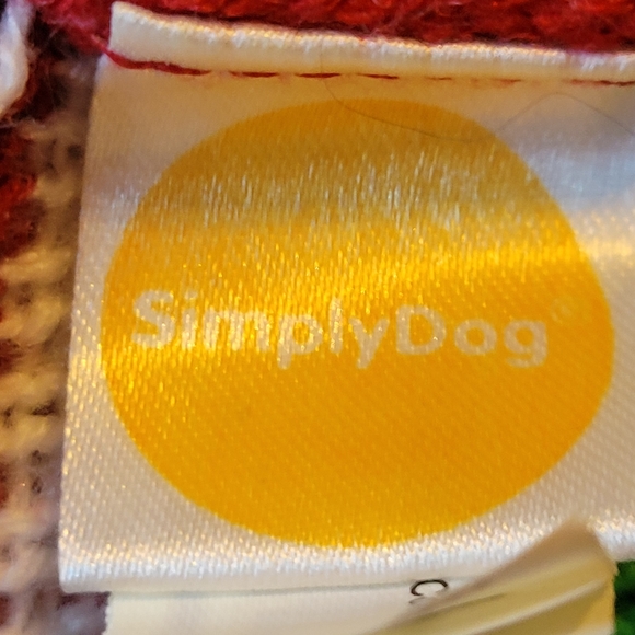 HOST PICK 😊 Vtg Dog Sweater Scarf Christmas Winter Cozy Soft Slip On Sz M - Picture 6 of 9